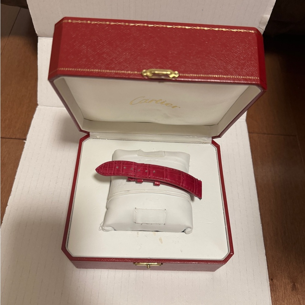 Cartier watch box. With a watch bracelet